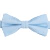 Ice Blue Plain Twill Pre-Tied Bow Tie