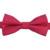 Jester Red Plain Twill Pre-Tied Bow Tie