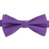 Mauve Purple Plain Twill Pre-Tied Bow Tie