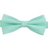 Mint Green Plain Twill Pre-Tied Bow Tie