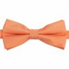 Orange Ochre Plain Twill Pre-Tied Bow Tie