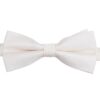 Pearled Ivory Plain Twill Pre-Tied Bow Tie