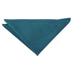 Teal Velvet Pocket Square